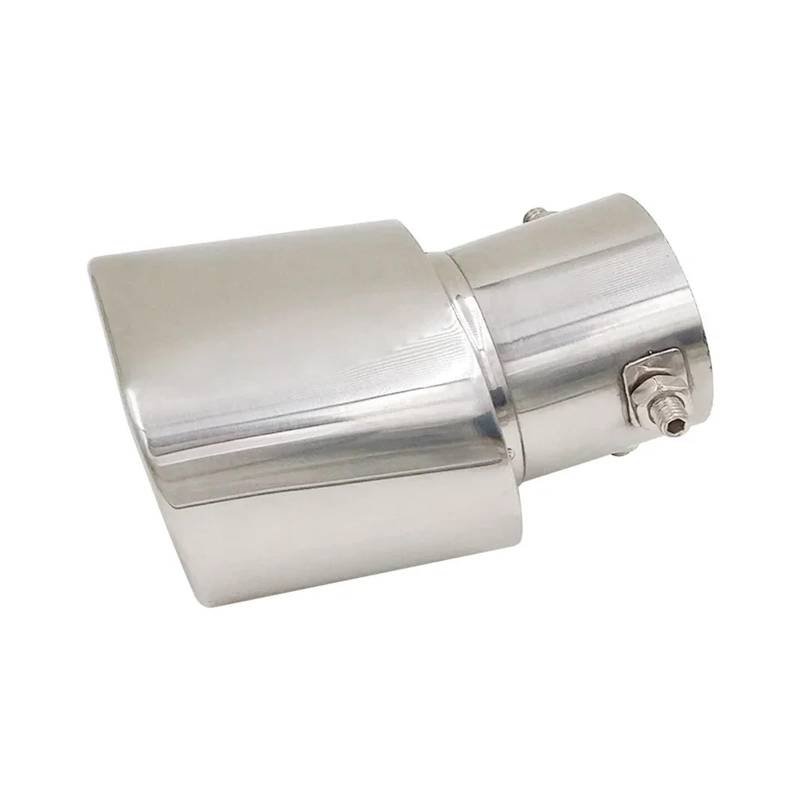 Auto-Endrohre Universal-Auto-Auspuffblende Aus Edelstahl Modifiziertes Auto-Heckendrohr Für Buick Für Excelle Für Xt Für Buick Für Sail Endschalldämpfer Auspuffendrohr(Silber) von LORSKRD