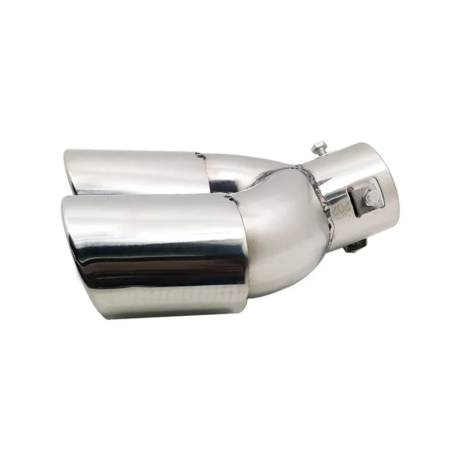 Auto-Endrohre Universal Auto Auto Auspuff Schalldämpfer Spitze Edelstahl Rohr Chrom Trim Modifizierte Auto Hinten Schwanz Throat Liner Zubehör Endschalldämpfer Auspuffendrohr(2-Silver) von LORSKRD
