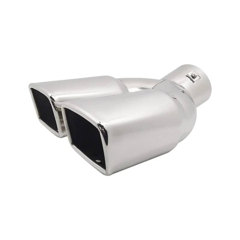 Auto-Endrohre Universal Auto Auto Auspuff Schalldämpfer Spitze Edelstahl Rohr Chrom Trim Modifizierte Auto Hinten Schwanz Throat Liner Zubehör Endschalldämpfer Auspuffendrohr von LORSKRD