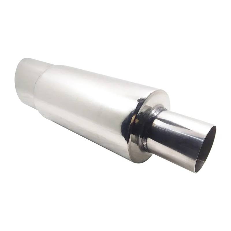Auto-Endrohre Universal Auto Auto Schweißen Auspuff Schalldämpfer Spitze Edelstahl Rohr Chrom Trim Modifizierte Auto Hinten Schwanz Throat Liner Zubehör Endschalldämpfer Auspuffendrohr(Silber) von LORSKRD
