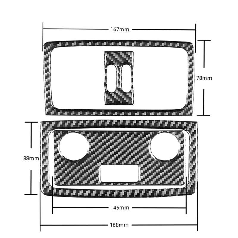 Dekor Panel Trim Innen Für 5 Series E60 2004-2010 Autozubehör Carbon Fiber Innenausstattung Auto Heckauspuffblende Zierrahmen Abdeckung Dekoraufkleber Auto Abdeckung Trim Cover von LORSKRD