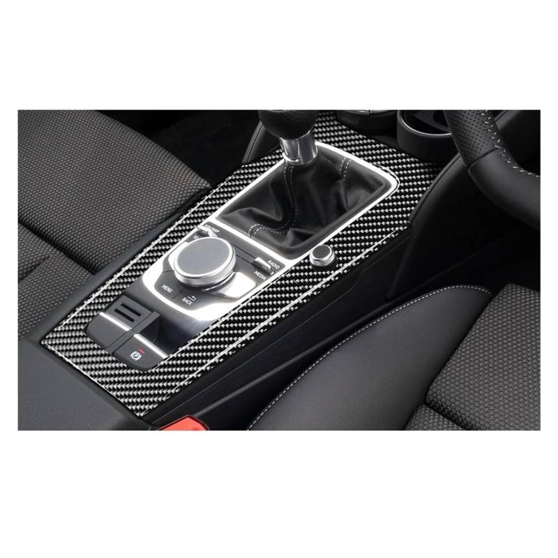 Dekor Panel Trim Innen Für A3 2014-2018 Auto Getriebe Shift Panel Dekoration Abdeckung Trim Aufkleber Aufkleber Auto Innen Zubehör Carbon Faser LHD RHD Auto Abdeckung Trim Cover von LORSKRD