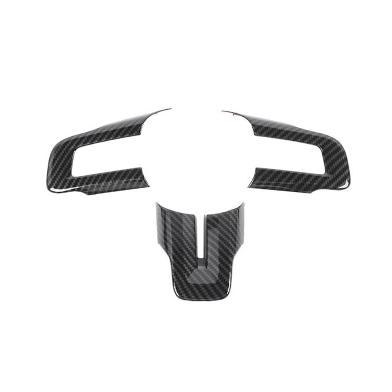 Dekor Panel Trim Innen Für Ford Für Mustang 2015 2016 2017 2018 2019 2020 2021 2022 Zubehör Carbon Fiber Lenkrad Dekoration Abdeckung Trim Aufkleber Auto Abdeckung Trim Cover von LORSKRD