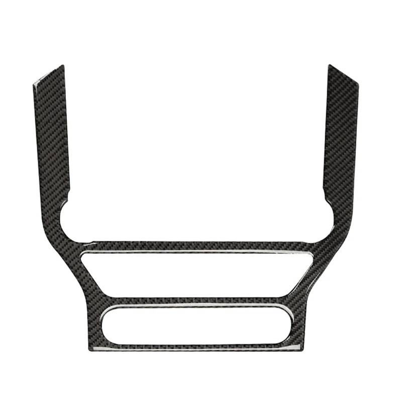 Dekor Panel Trim Innen Für Ford Für Mustang GT 2015-2021 Carbon Fiber Innen Auto GPS Navigation Trim Rahmen Multimedia Konsole Dekoration Aufkleber Aufkleber Auto Abdeckung Trim Cover von LORSKRD