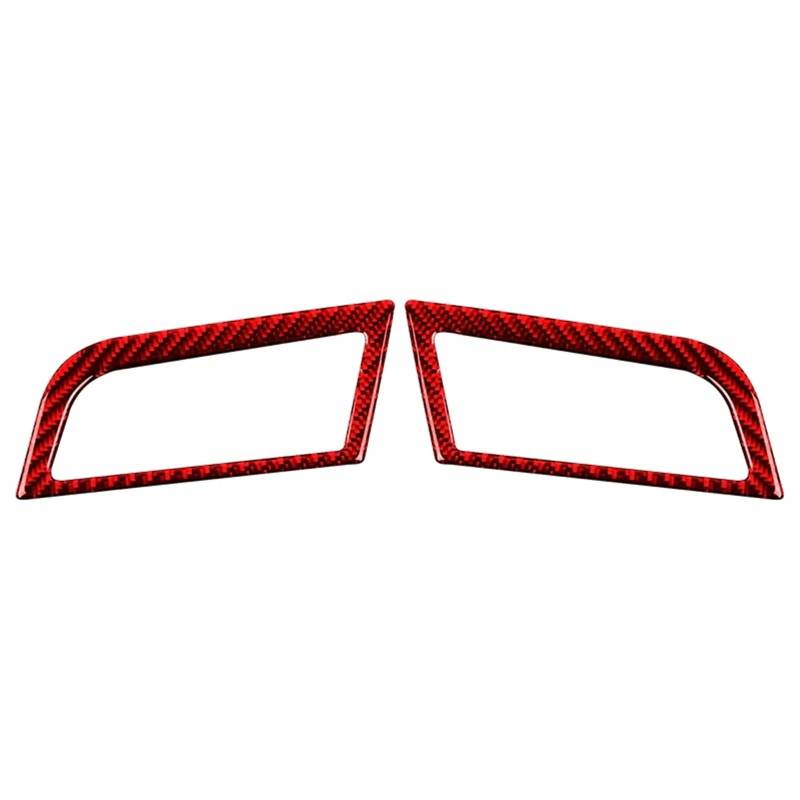 Dekor Panel Trim Innen Für Ford Für Mustang GT 2015-2021 Kohlefaser Auto-Armaturenbrett Links Und Rechts Lüftungsschlitze Zieraufkleber Rahmen Auto-Innenausstattung Auto Abdeckung Trim Cover von LORSKRD