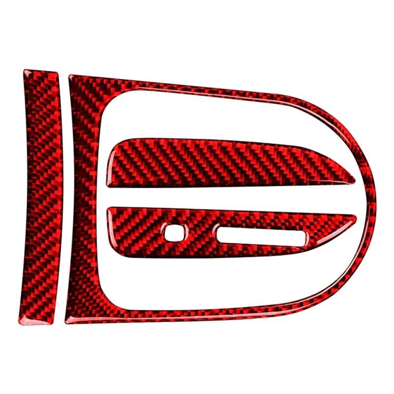 Dekor Panel Trim Innen Für Ford Für Mustang GT 2015-2021 Zubehör Carbon Fiber Innenausstattung Auto Getriebe Shift Box Panel Abdeckung Zierrahmen Dekorative Kit Aufkleber Auto Abdeckung Trim Cover von LORSKRD
