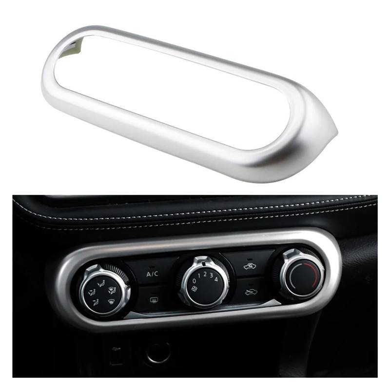 Dekor Panel Trim Innen Für Nissan Für Kicks 2017 2018 2019-2022 ABS Auto Center Console Klimaanlage AC Schalter Taste Panel Rahmen Aufkleber Abdeckung Zubehör Auto Abdeckung Trim Cover von LORSKRD