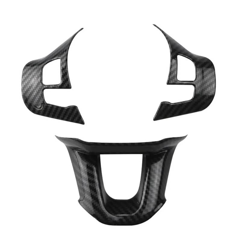 Dekor Panel Trim Innen Für Peugeot 2008 208 308 2015 2016 2017 2018 Autolenkradabdeckung Trim 3PCS ABS Chrom Decoration Sticker Accessoires Auto Abdeckung Trim Cover von LORSKRD