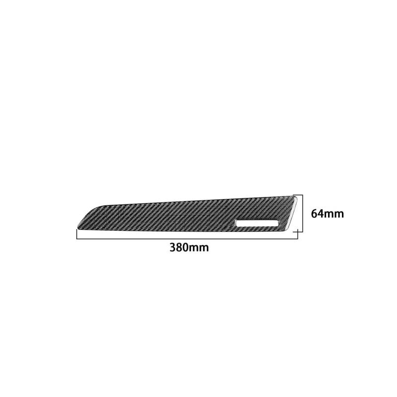 Dekor Panel Trim Innen Für Q3 2013-2018 Car Co-Pilot Frontplatte Dekoration Abdeckung Aufkleber Aufkleber Auto Innenzubehör Real Carbon Faser Auto Abdeckung Trim Cover von LORSKRD