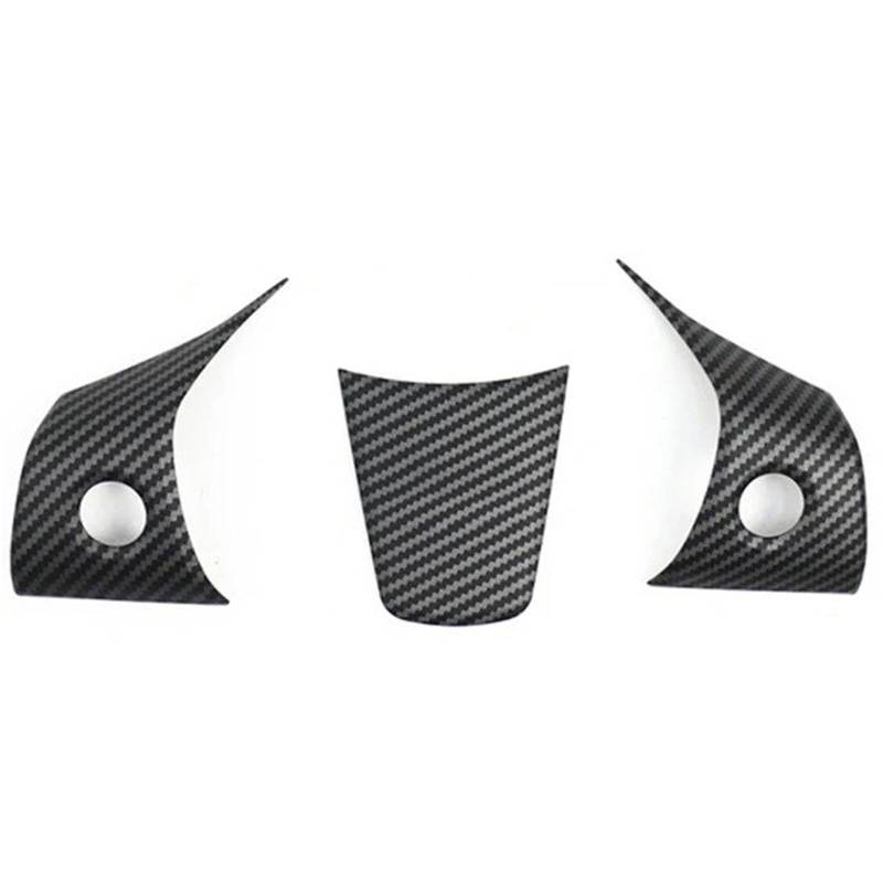 Dekor Panel Trim Innen Für Tesla Für Modell 3 Für Modell Für Y Auto Sparkle ABS Carbon Fiber Lenkrad Patch Dekoration Innen Modifiziertes Zubehör Auto Abdeckung Trim Cover von LORSKRD