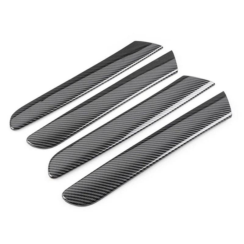 Dekor Panel Trim Innen Für VW Für Golf 6 MK6 2008-2013 4-teiliges Auto-Innenzubehör, Kohlefasermuster, Fenster- Und Türverkleidungsstreifen, Abdeckungsverkleidung Auto Abdeckung Trim Cover von LORSKRD
