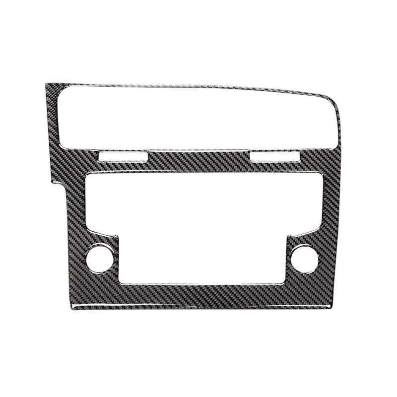 Dekor Panel Trim Innen Für VW Für Golf 7 Für GTI Mk7 2013-2019 Kohlefaser Autokonsole Center GPS Navigation Panel Abdeckung Zierrahmen Autozubehör Auto Abdeckung Trim Cover von LORSKRD