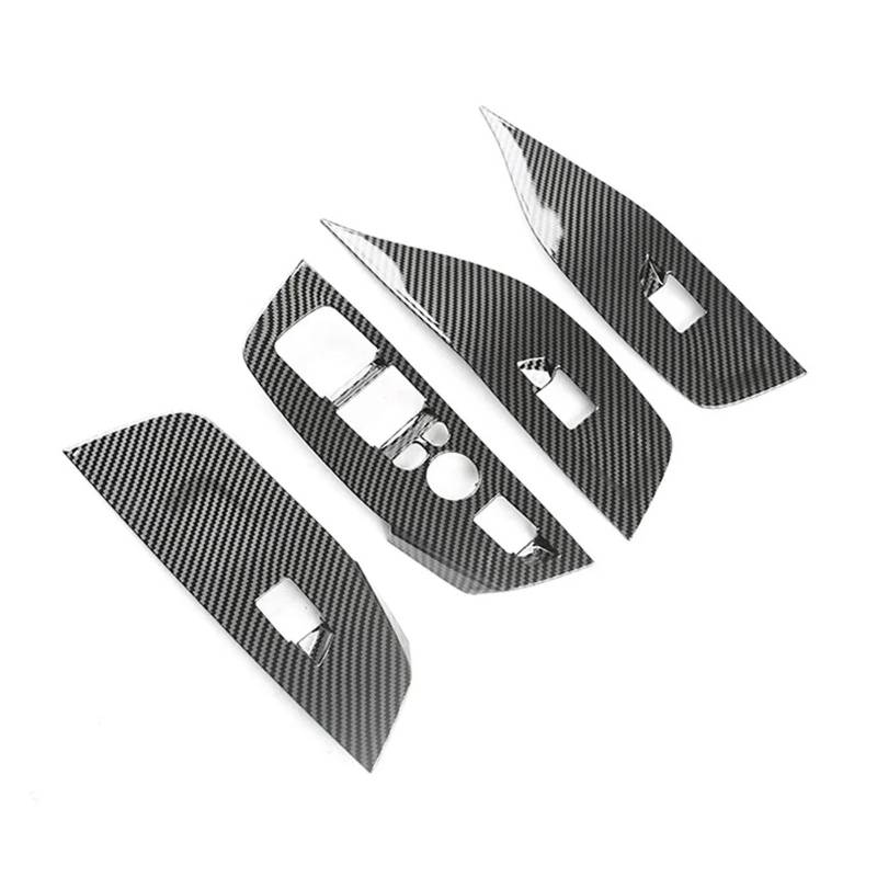 Dekor Panel Trim Innen Für X3 2022 G01 Für X4 G02 IX3 G08 Kohlefaser-Auto-Getriebeverkleidung Schaltknauf Getriebefenstersteuerungsabdeckung Auto Abdeckung Trim Cover von LORSKRD