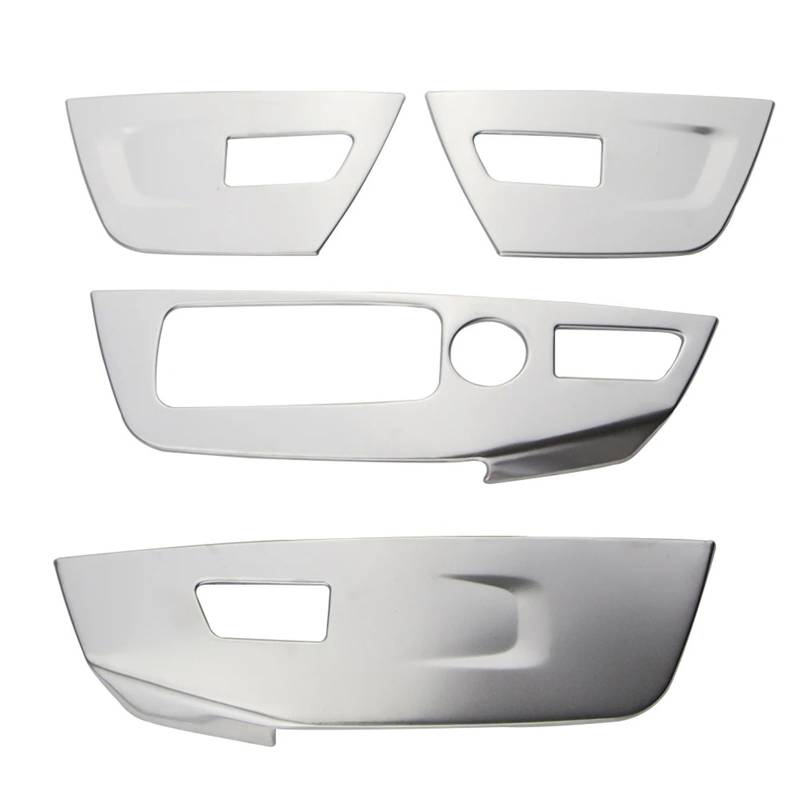 Dekor Panel Trim Innen Für X3 Für X4 G01 G02 2018-2022 4-teiliges Edelstahl-Autofensterheber-Tastenfeldverkleidungsabdeckung LHD-Dekorationsaufkleberzubehör Auto Abdeckung Trim Cover von LORSKRD