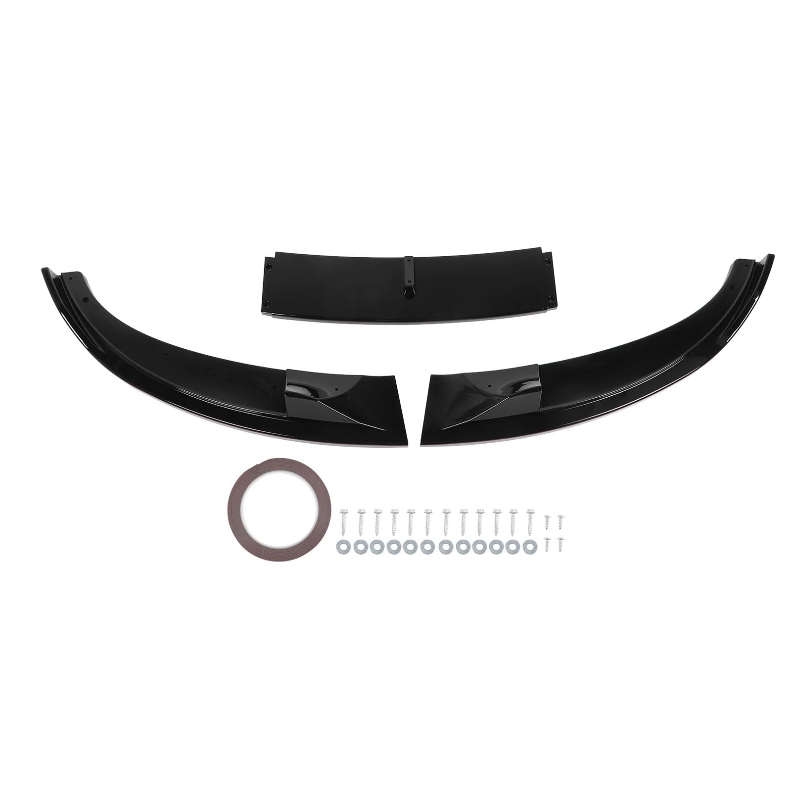 Front Spoiler Lippe Für E60 E61 Für M5 2005 2006 2007 2008 2009 2010 Frontschürze Lip Spoiler Hohe Festigkeit Sportliche Lippe Kinn Splitter Diffusor Frontstoßstange(Glossy Black) von LORSKRD