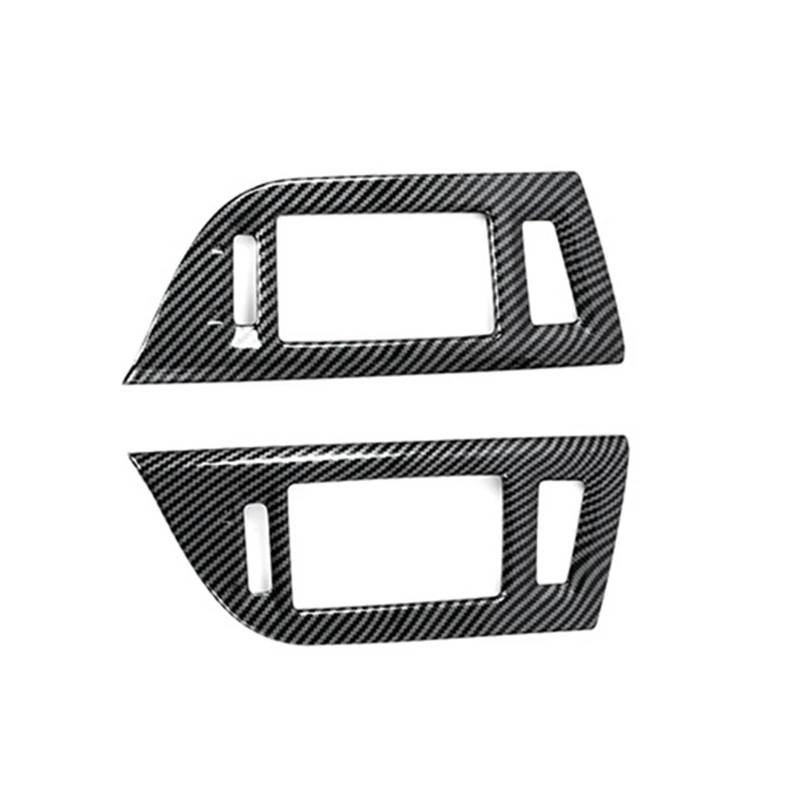 Interior Decor Zubehör Auto Innen Armaturenbrett Mittelkonsole Air Vent A/C Outlet Rahmen Abdeckung Trim Carbon Faser Ersatz Für Mitsubishi Für Pajero 2007 2008-2019 Auto Dekoration Streifen von LORSKRD