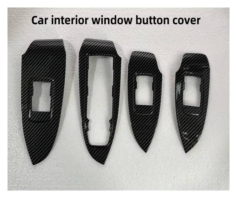Interior Decor Zubehör Auto-Innenraum-Kohlefaser-Stil Dekorative Schalttafel Fensterheber-Knopftafel Für Chevrolet Für Malibu Für XL 2016 2017 2018 2009 2020 Auto Dekoration Streifen(15) von LORSKRD