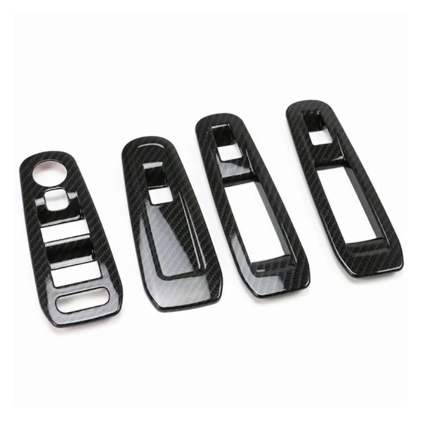 Interior Decor Zubehör Auto Innere Fensterheber Panel Abdeckung Trim Aufkleber Fit Für Peugeot 308 Für 308S 408 2016 2017 2018 2019 Auto Dekoration Streifen(Schwarz) von LORSKRD