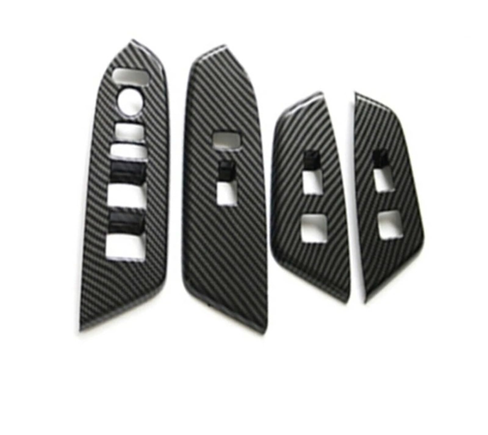 Interior Decor Zubehör Carbon Fiber Auto Fensterheber Schalter Panel Abdeckung Trim Für CR-V Für CRV 2017 2018 2019 2020 2021 Auto Dekoration Streifen(Carbon Fiber Color A) von LORSKRD