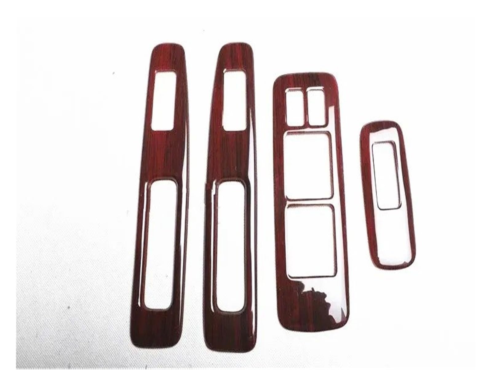 Interior Decor Zubehör Carbon Fiber Innen Tür Armlehne Fenster Lift-Taste Abdeckung Trim Für Nissan Für Qashqai 2008 2009 2010 2011 2012 2013 Für J10 Auto Zubehör Auto Dekoration Streifen(Rot) von LORSKRD