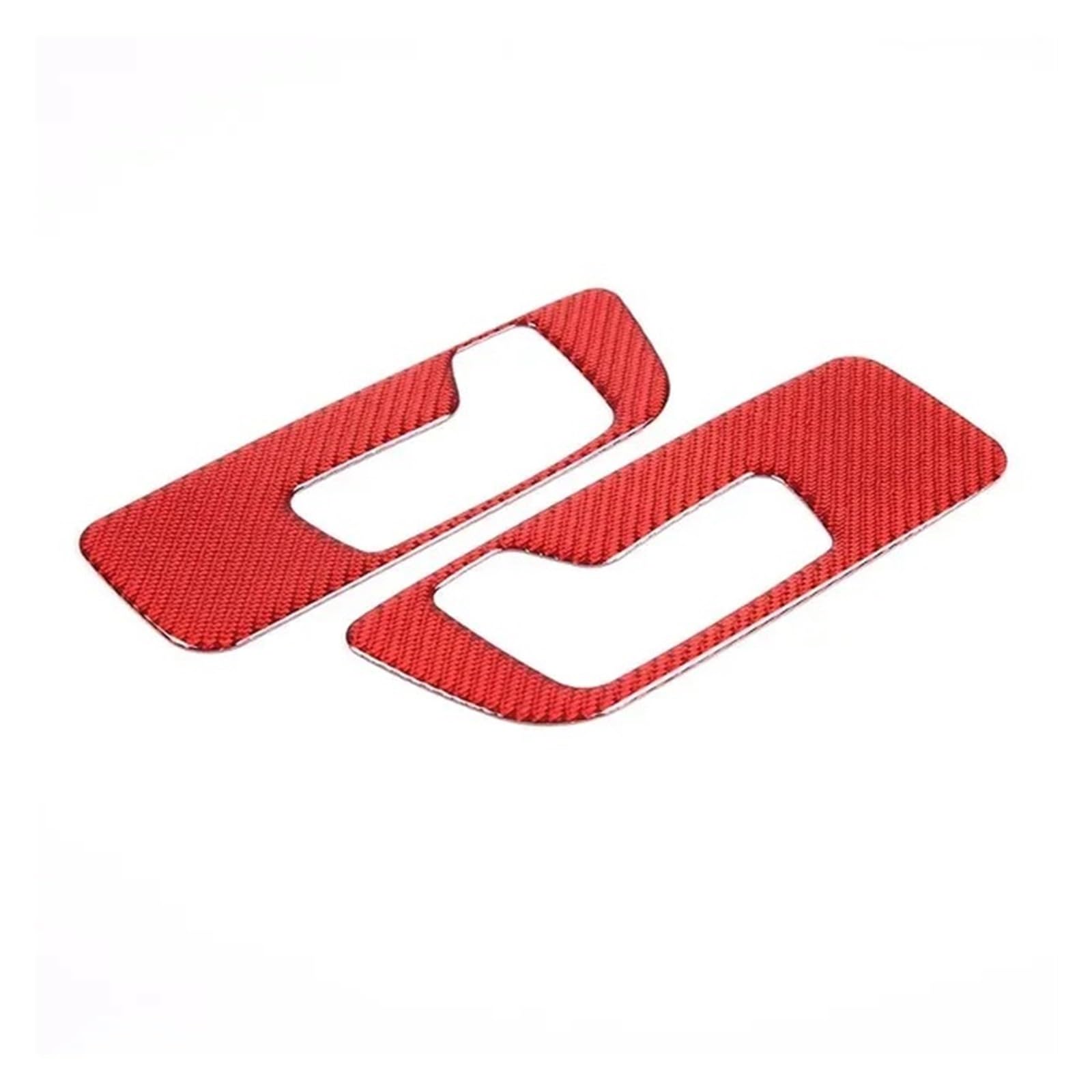 Interior Decor Zubehör Für 5 Serie Für G60 2024 Weichen Carbon Auto Vordersitz Einstellung Schalter Panel Rahmen Abdeckung Trim Aufkleber Auto Zubehör Auto Dekoration Streifen(Rot) von LORSKRD