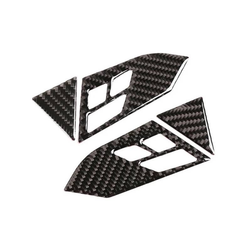 Interior Decor Zubehör Für 5 Series Für E60 Für E61 2004 2005 2006 2007 2008 2009 2010 Auto Innen Lenkrad Panel Schalter Taste Rahmen Carbon Faser Abdeckung Dekoration Auto Dekoration Streifen von LORSKRD