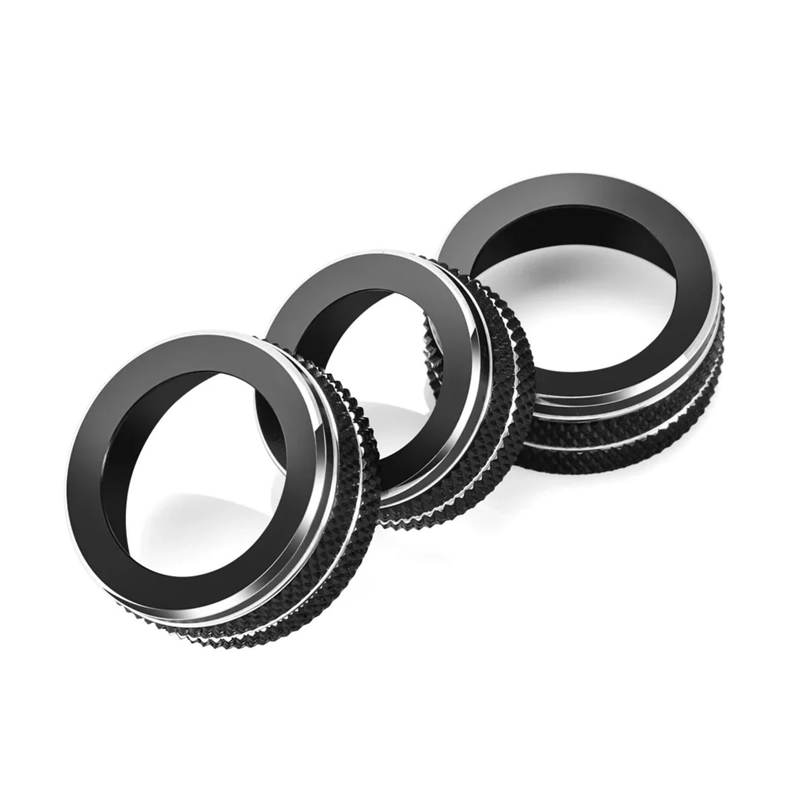 Interior Decor Zubehör Für A3 Für 8V 2014 2015 2016-2020 Auto Styling Mittelkonsole Multimedia Knopf Schalter Kreise Dekoration Abdeckung Trim Innen Zubehör Auto Dekoration Streifen(Schwarz) von LORSKRD