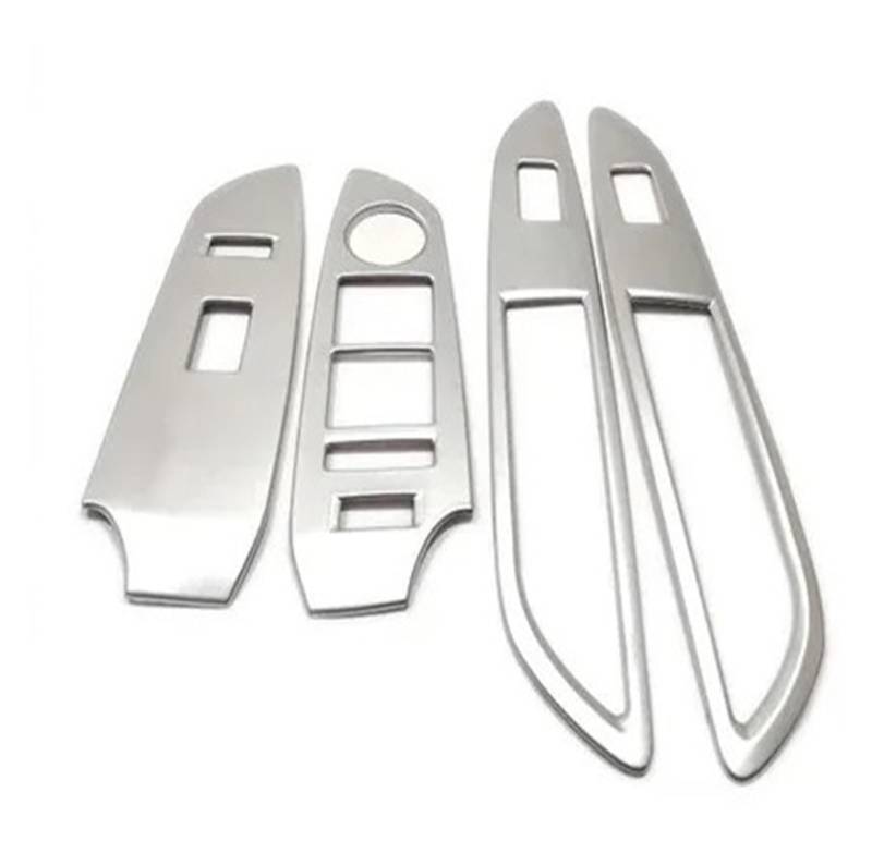 Interior Decor Zubehör Für Chevrolet Für Trax 2014 2015 2016 2017 2018 Auto Innentür Fenster Armlehne Schalter Abdeckung Glas Lift-Taste Rahmen Panel Trim Zubehör Auto Dekoration Streifen(Matte 2) von LORSKRD