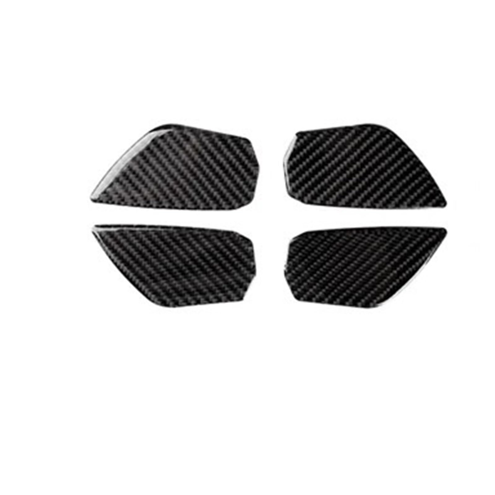 Interior Decor Zubehör Für Civic 10th Gen 2016 2017 2018 2019 Auto Carbon Fiber Innen Tür Griff Panel Tür Schüssel Abdeckung Schutz Trim Auto Dekoration Streifen(Door Bowl Cover) von LORSKRD