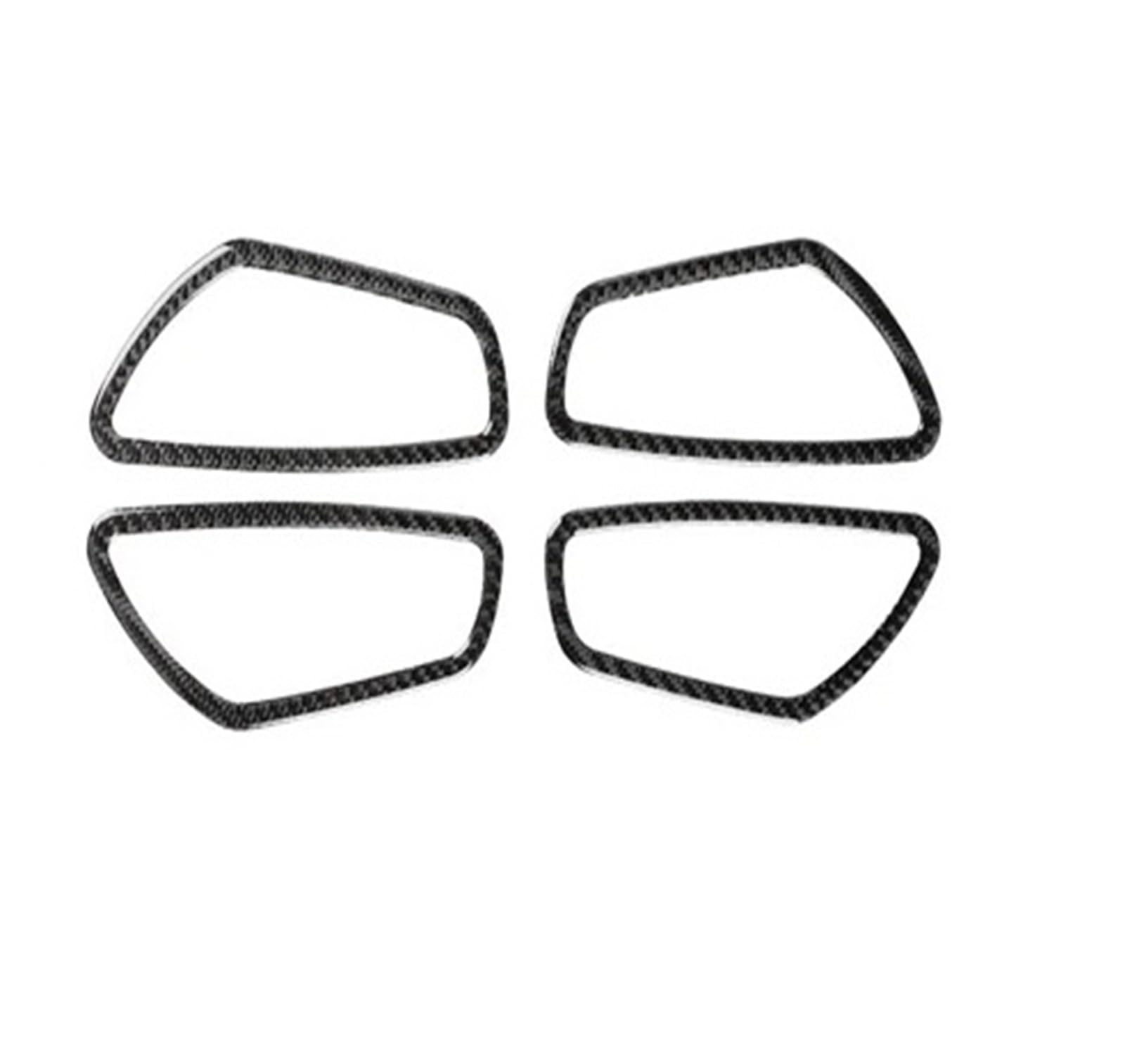 Interior Decor Zubehör Für Civic 10th Gen 2016 2017 2018 2019 Auto Carbon Fiber Innen Tür Griff Panel Tür Schüssel Abdeckung Schutz Trim Auto Dekoration Streifen(Door Bowl Frame) von LORSKRD