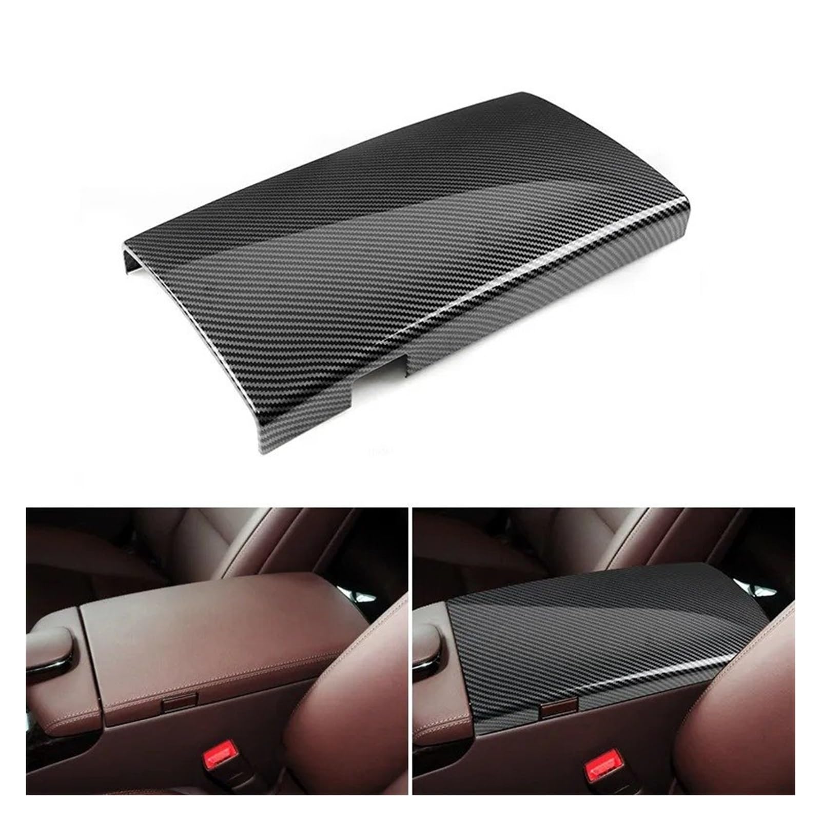 Interior Decor Zubehör Für Für Benz Für S Klasse Für W221 Für W222 Auto Konsole Control Armlehne Box Telefon Abdeckung Zifferblatt Trim Carbon Faser Korn Zubehör Auto Dekoration Streifen(E) von LORSKRD