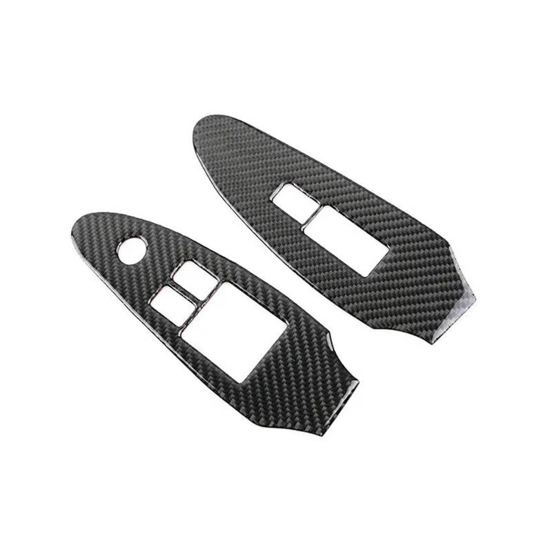 Interior Decor Zubehör Für Nissan Für 370Z Für Z34 2009-UP Carbon Faser Auto Innen Tür Fenster Lift Control Schalter Taste Panel Rahmen Trim Abdeckung Aufkleber Auto Dekoration Streifen(Lhd) von LORSKRD