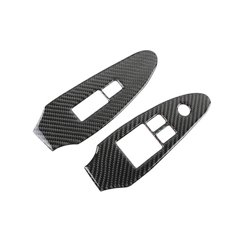 Interior Decor Zubehör Für Nissan Für 370Z Für Z34 2009-UP Carbon Faser Auto Innen Tür Fenster Lift Control Schalter Taste Panel Rahmen Trim Abdeckung Aufkleber Auto Dekoration Streifen(RHD) von LORSKRD