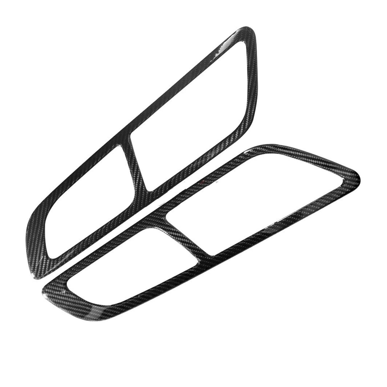 Interior Decor Zubehör Innen Carbon Faser Auto Innen Tür Griff Panel Rahmen Abdeckung Trim Für Benz Für AMG Für GT Für GTS Für GTR Für C190 Für R190 2015-2018 Auto Dekoration Streifen(Glossy Carbon Fi von LORSKRD