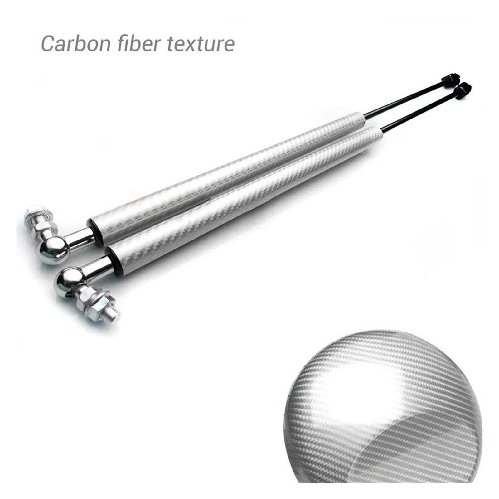 Unterstützung Hydraulikhebel Domstreben Für Skoda Für Rapid 2013–2021 Auto-Motorhaubenlift Gasdruckdämpfer Stoßdämpfer Hydraulikstange Zubehör Styling Motorhauben Gasfeder(Carbon Silver) von LORSKRD