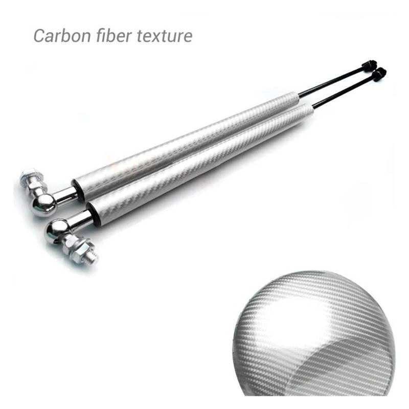Unterstützung Hydraulikhebel Domstreben Für Skoda Für Rapid 2013–2021 Auto-Motorhaubenlift Gasdruckdämpfer Stoßdämpfer Hydraulikstange Zubehör Styling Motorhauben Gasfeder(Carbon Silver) von LORSKRD