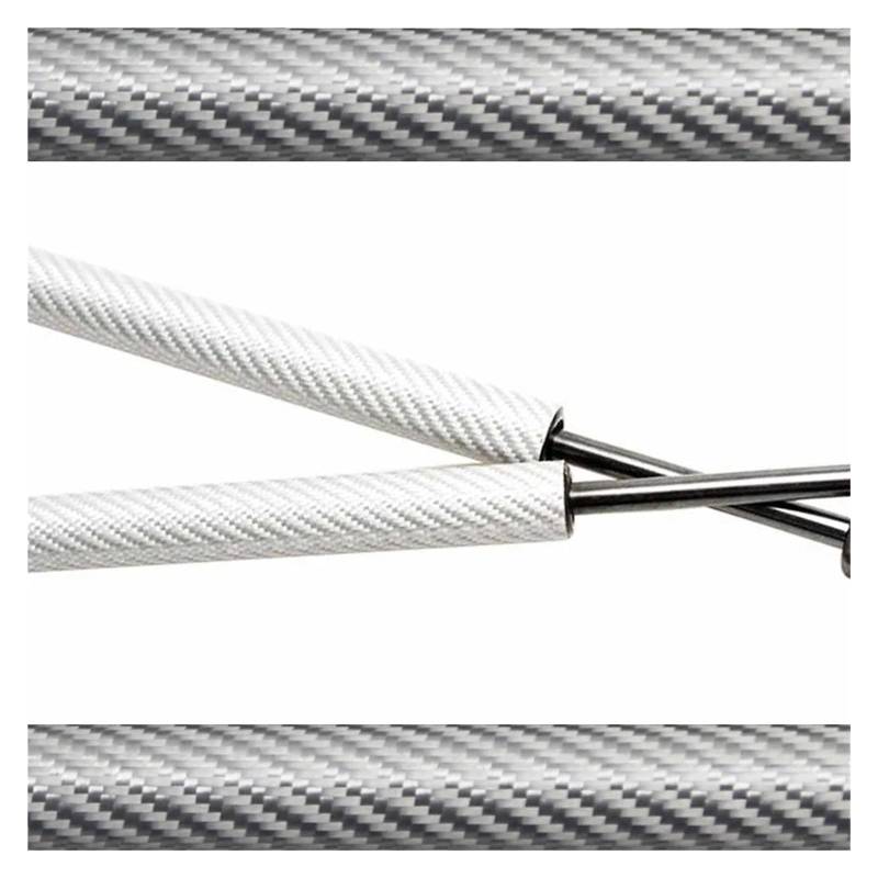 Unterstützung Hydraulikhebel Für Citroen Für C3 2017 2018 2019 2020 2021 2022 Front Hood Bonnet Modify Gas Struts Shock Dämpfer Lift Unterstützt Absorber Motorhauben Gasfeder(Silver Carbon Fiber) von LORSKRD