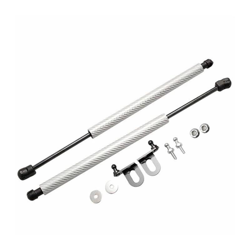Unterstützung Hydraulikhebel Für Nissan Für Sunny B13 1990-1993 Für Tsuru Für Sentra Für B13 Motorhaube Ändern Gas Streben Lift Unterstützung Schock Dampe Absorber Motorhauben Gasfeder(Silver carbon f von LORSKRD