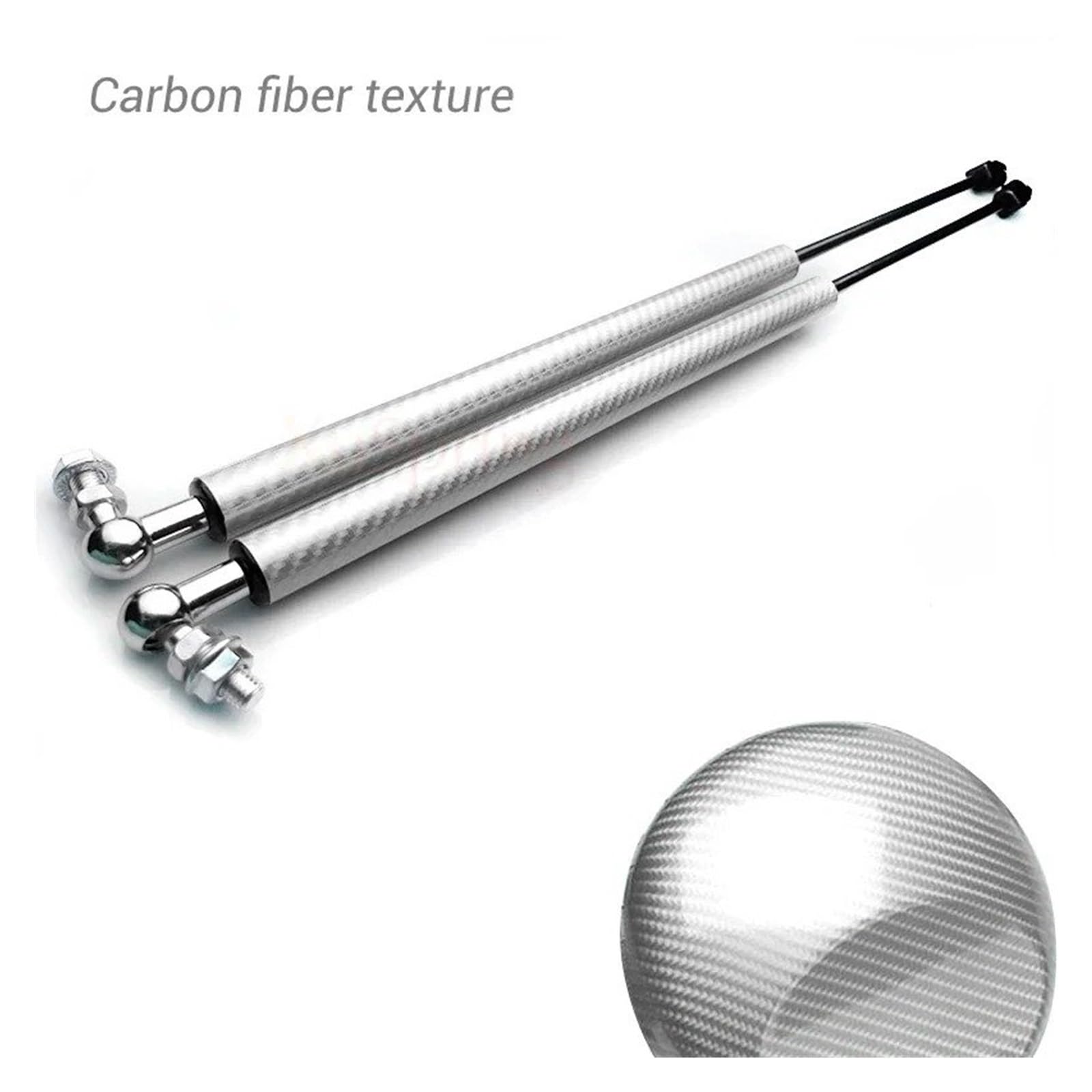 Unterstützung Hydraulikhebel Für Skoda Für Rapid 2014 2015 2016 2017 2018 2019 Auto-Styling Refit Motorhaube Gasdruckfederstreben Stützstange Zubehör Motorhauben Gasfeder(Carbon Silver) von LORSKRD