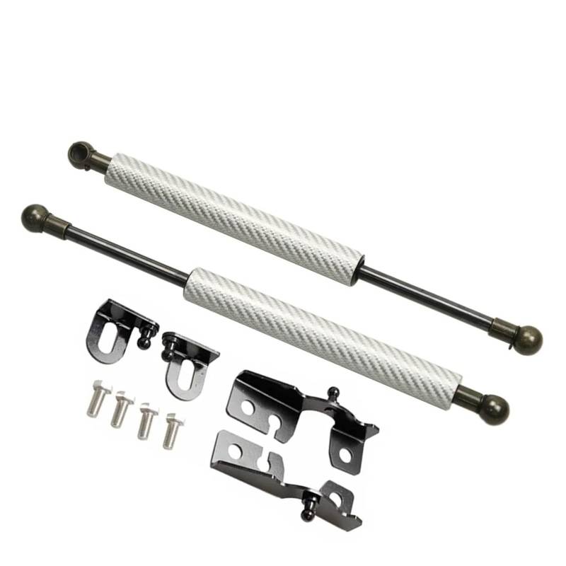 Unterstützung Hydraulikhebel Haubenstreben Kit Für Mazda Für MX-5 ND Für MX5 Für Miata Für Roadster Ändern Sie Stoßdämpfer Vorderen Motorhaube Gasfederhub Unterstützt Kolben Motorhauben Gasfeder(Silve von LORSKRD