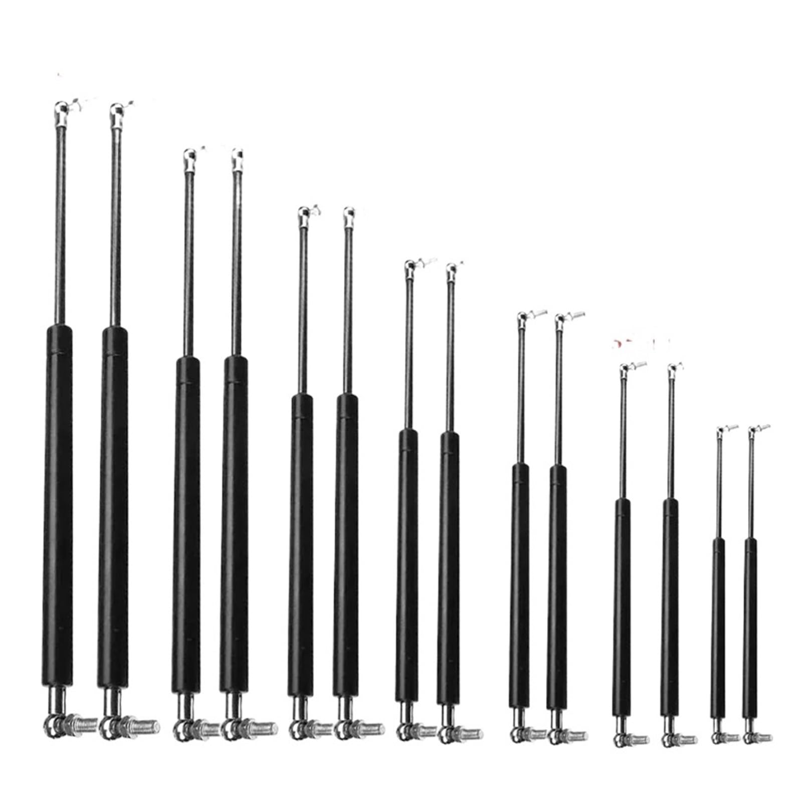 Unterstützung Hydraulikhebel Universal 800N 300/350/400/450/500/550/600mm Federbeine Gasfeder Unterstützung Auto Wohnwagen Tür Windows Luken Boot Bus Motorhauben Gasfeder(500mm) von LORSKRD