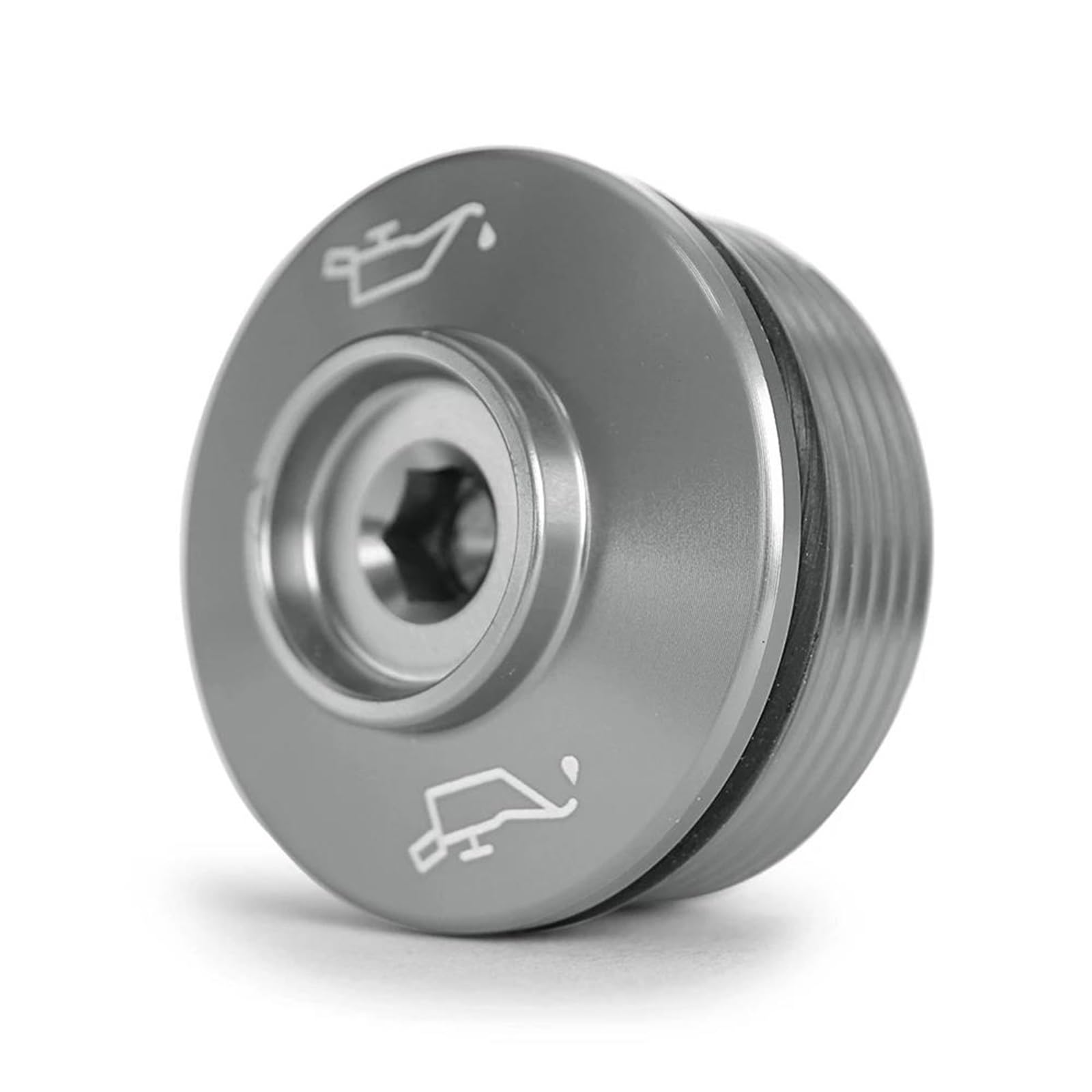 Öldeckel M34*1,5 Motoröl-Einfülldeckel-Stecker Für R NINE T Für R NINET Pure Racer Scrambler Urban GS 2017–2019 Motorrad Öleinfülldeckel (Color : Titanium) von LOSTIS