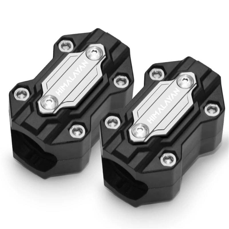 LOTFI Fit for Royal Enfield Himalayan 400 2021 2022 Motorrad Stoßstange Schutz Block Motor Schutz Zubehör (Size : Two Titanium) von LOTFI
