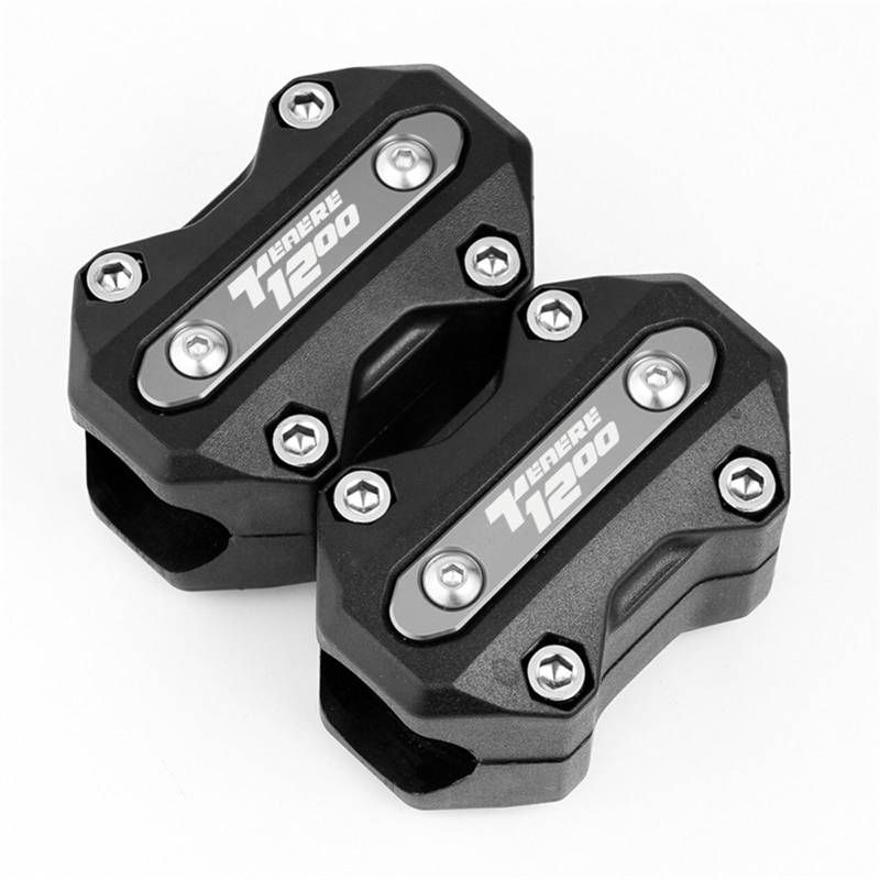 LOTFI Fit for Yamaha Tenere1200 Super Tenere 1200 Xt 1200Z Motorrad 22mm/25mm/28mm Stoßstange Schutz Motor Schutz Block Zubehör (Size : Silver) von LOTFI