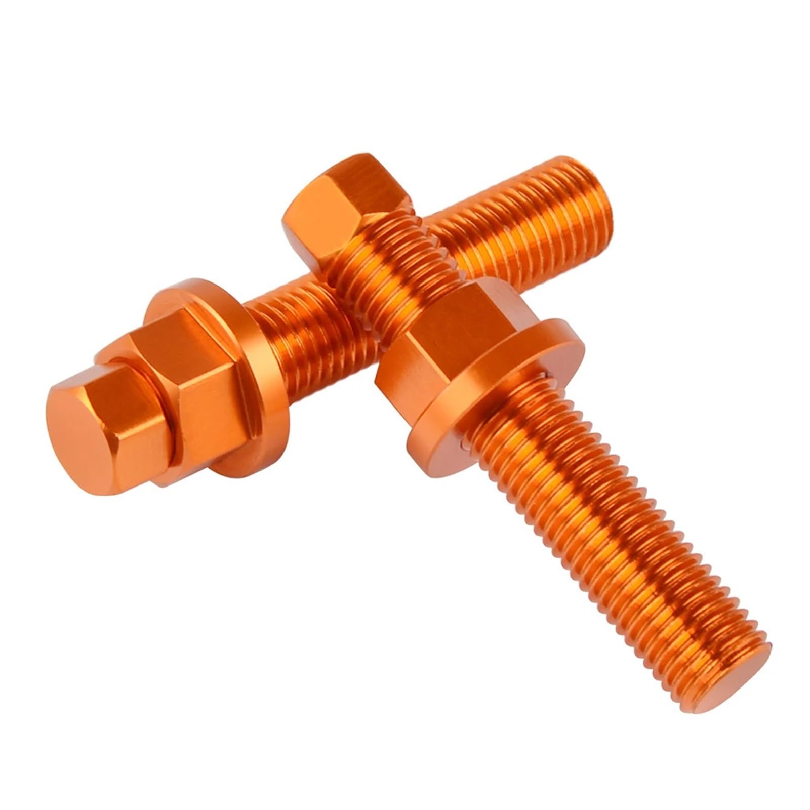 LOTFI Hinterachsblöcke, Kettenspannschraube, Schraube, passend for KTM SX SXF EXCF 125 150 250 350 450 530 690 990 1190 SMC SMR Adventure Duke RC8 (Size : Orange) von LOTFI