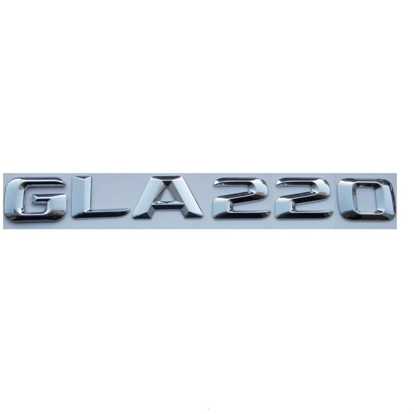 Chrom 3D ABS Kunststoff Kofferraum hinten Buchstaben Abzeichen Emblem Aufkleber Aufkleber passend for Mercedes Benz GLA Klasse GLA220 Chrom 3D ABS Kunststoff Kofferraum hinten Buchstaben Abzeichen Emblem Aufkleber Aufkleber passend for Mercedes Benz GLA Klasse GLA220 von LOTOAK