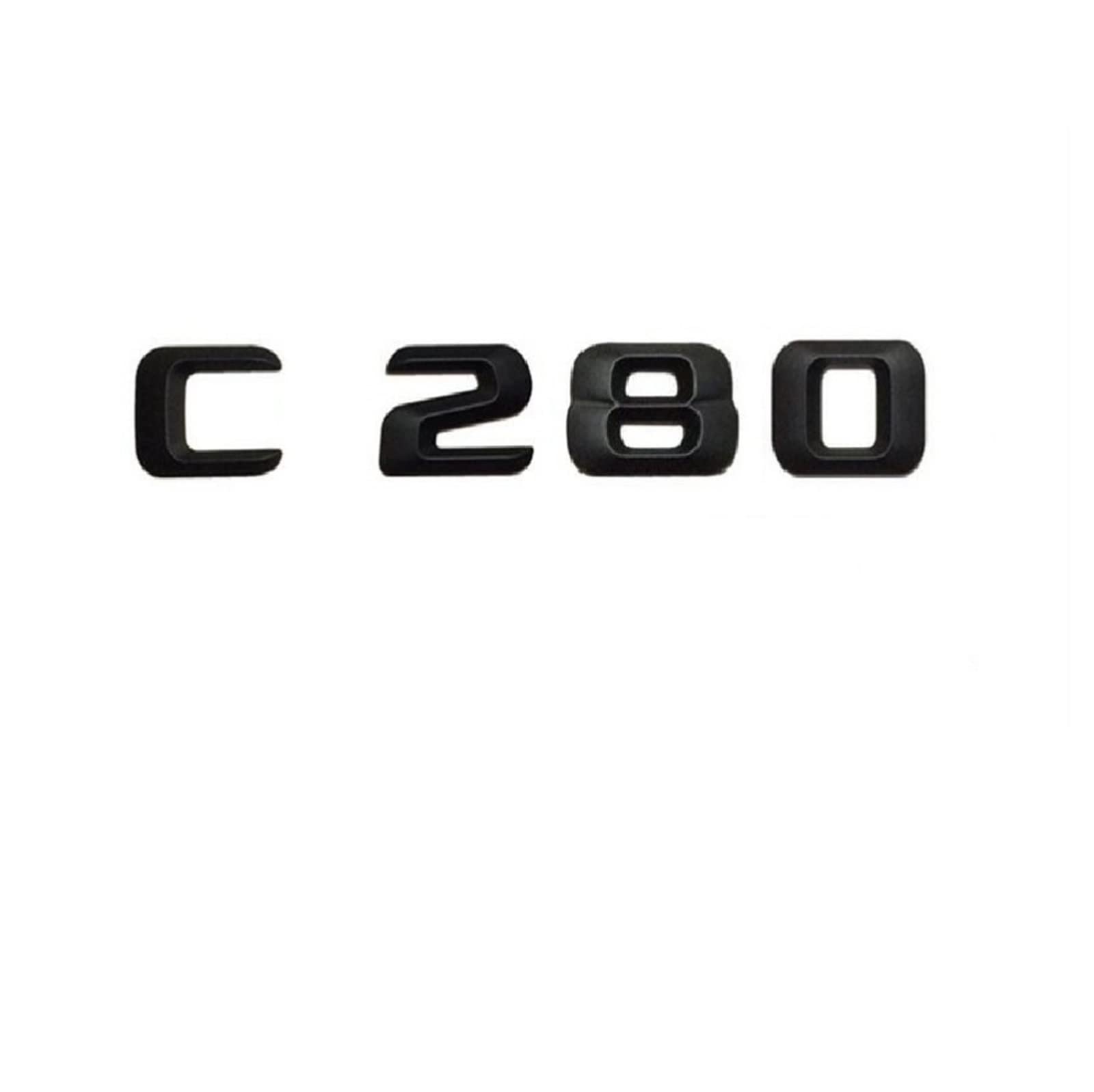 Mattschwarz C 280 "Kofferraum hinten Buchstaben Wörter Nummer Abzeichen Emblem Aufkleber Aufkleber passend for Mercedes Benz C-Klasse C280 von LOTOAK