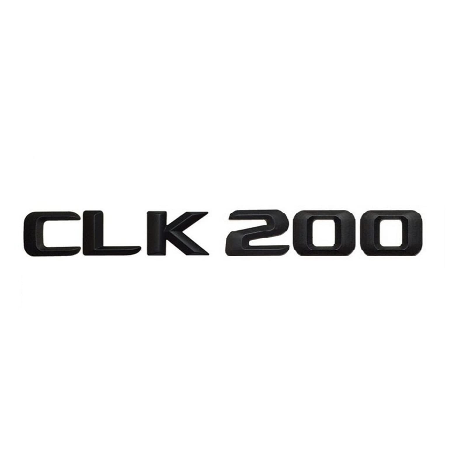 Mattschwarz CLK 200" Auto Trunk Hinterbuchstaben Word Abzeichen Emblem Brief Aufkleber Aufkleber for Mercedes Benz geeignet CLK Klasse CLK200 von LOTOAK