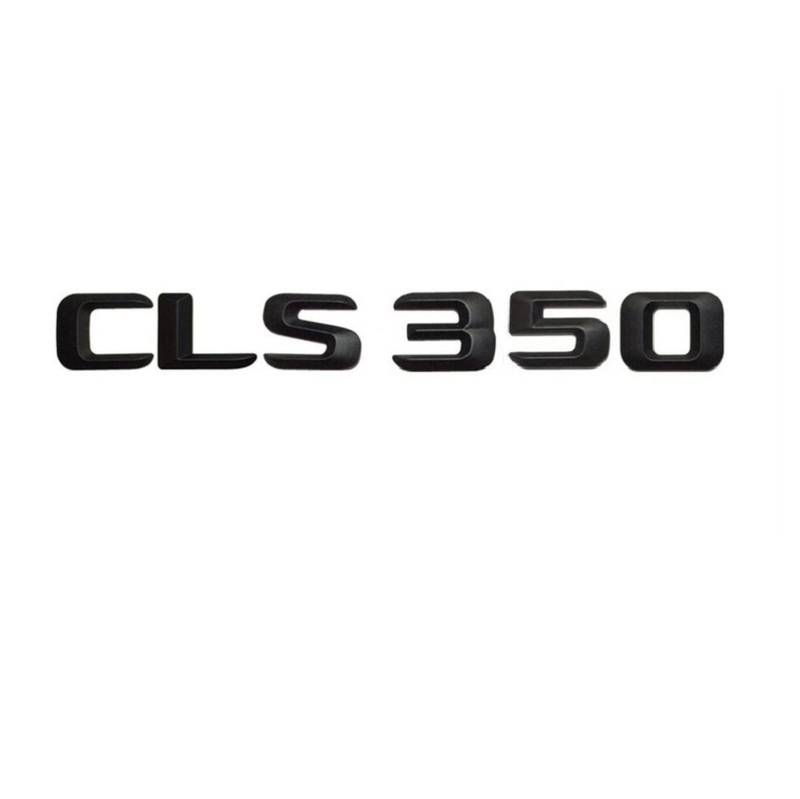 Mattschwarz CLS 350 "Kofferraum hinten Buchstaben Wort Abzeichen Emblem Aufkleber Aufkleber passend for Mercedes Benz CLS350 von LOTOAK