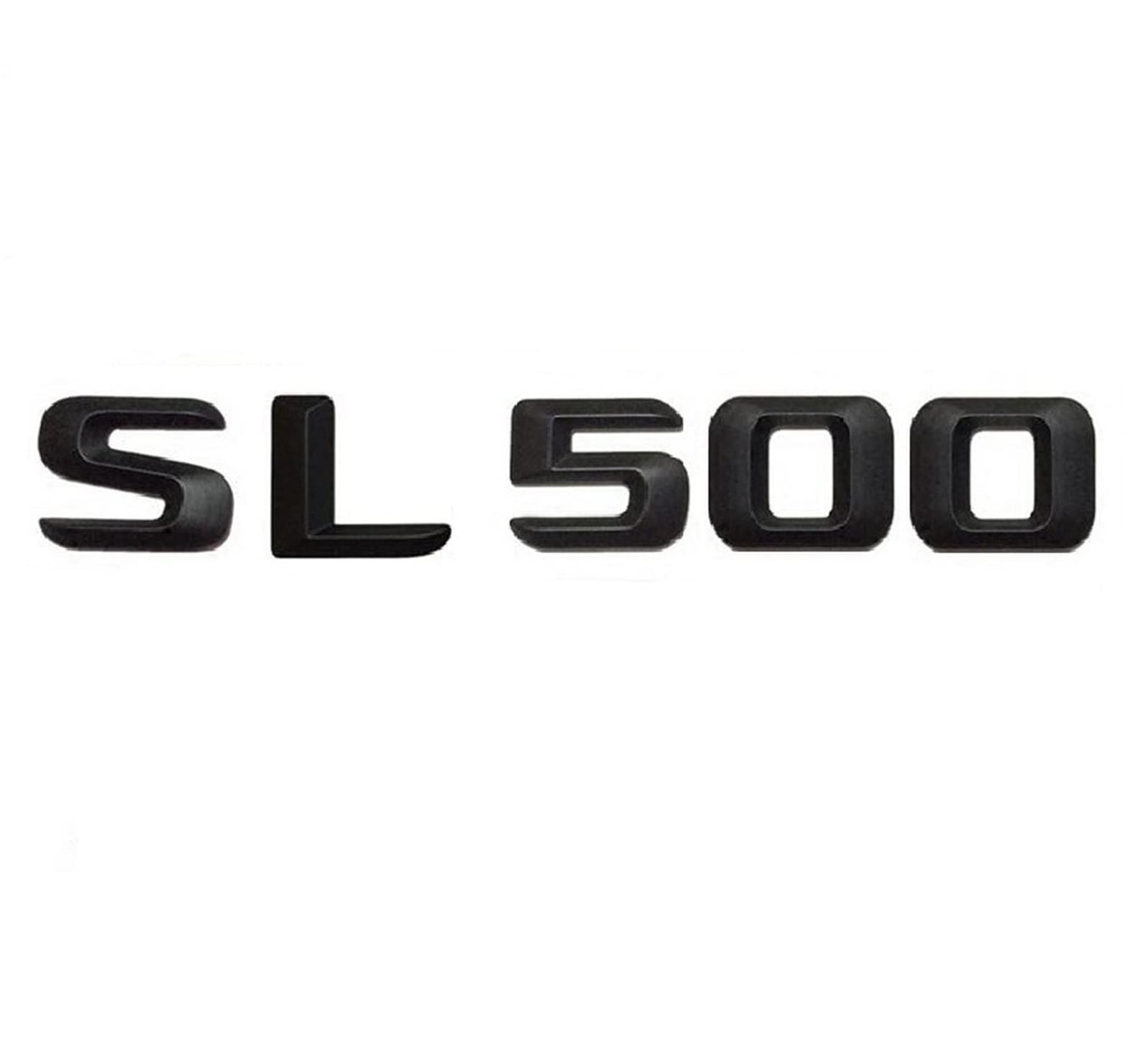 Mattschwarz SL 500 "Kofferraum hinten Buchstaben Wörter Nummer Abzeichen Emblem Aufkleber Aufkleber passend for Mercedes Benz SL Klasse SL500 von LOTOAK